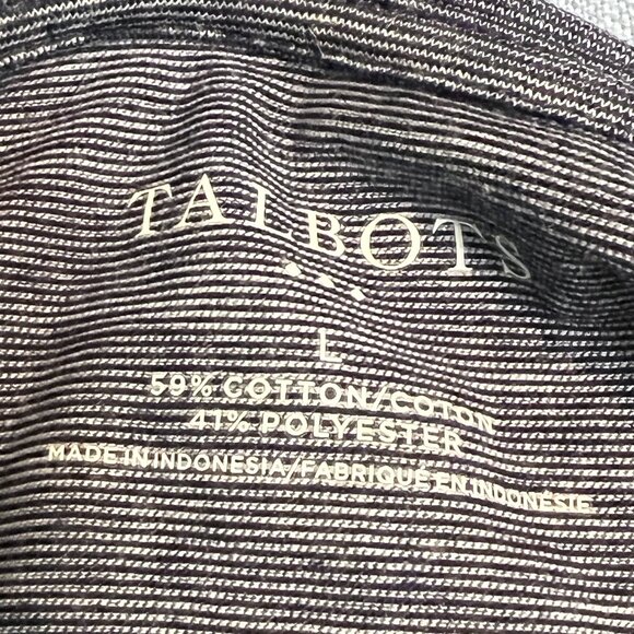 Talbots Women's Top T-Shirt Navy 3/4 Sleeve Round Neck Pullover Size Large - Picture 3 of 6